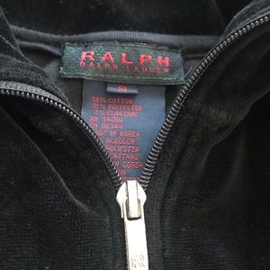 Ralph Lauren velvet warm up jacket